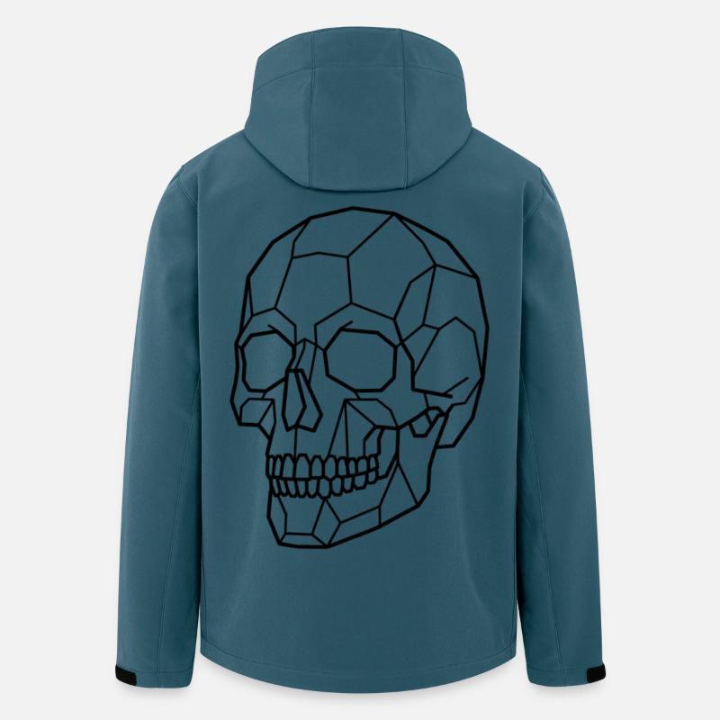 Geometric Skull - Men’s Recycled Softshell Jacket by Stanley/Stella - stargazer