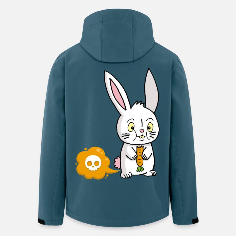 Un pet à la carotte - Veste softshell homme en polyester recyclé Stanley/Stella - bleu pétrole foncé