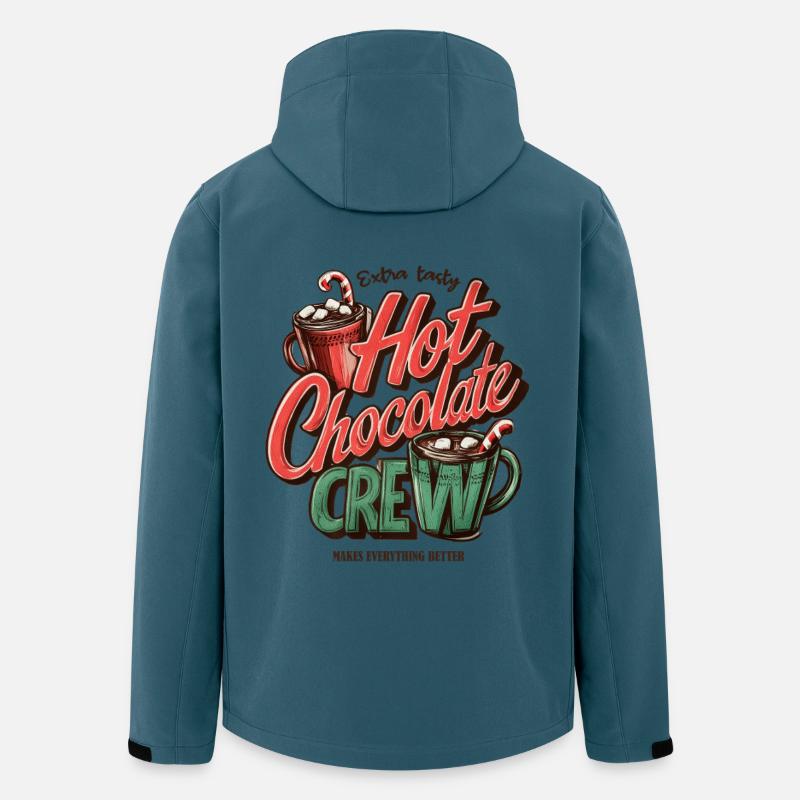 Hot Chocolate Crew - Recycelte Männer Softshell-Jacke von Stanley/Stella - Dunkles Petrol