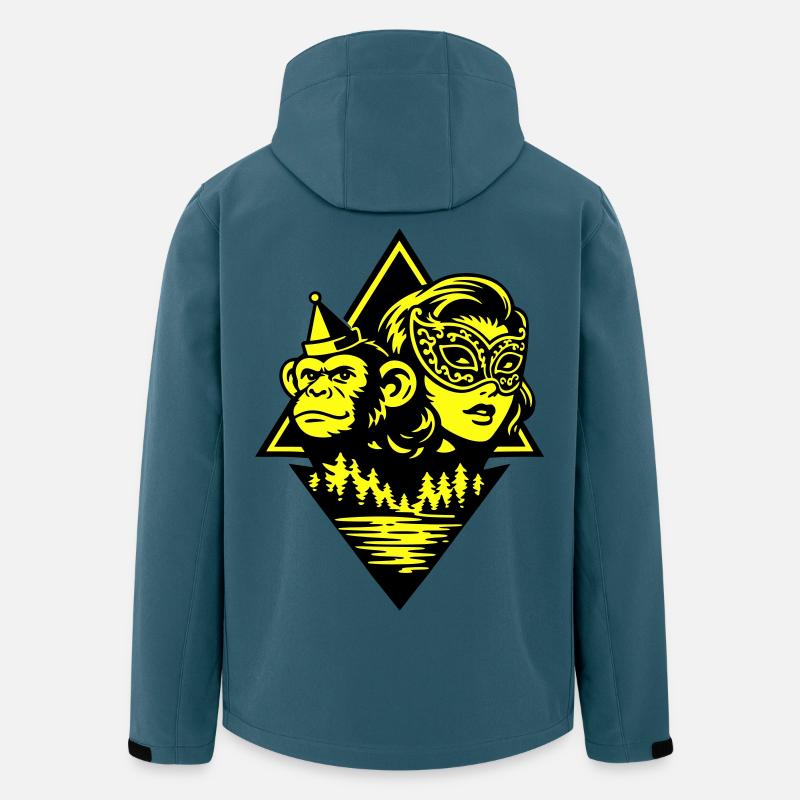 Pulp Duo - Recycelte Männer Softshell-Jacke von Stanley/Stella - Dunkles Petrol