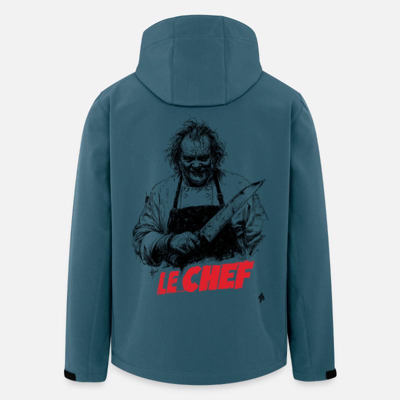 Le Chef - Recycelte Männer Softshell-Jacke von Stanley/Stella - Dunkles Petrol