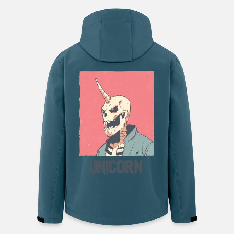 Unicorn Schädel - Recycelte Männer Softshell-Jacke von Stanley/Stella - Dunkles Petrol