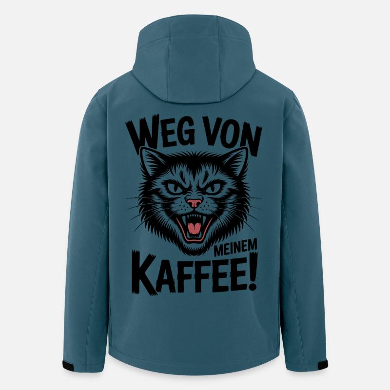 Weg Von Kaffee - Recycelte Männer Softshell-Jacke von Stanley/Stella - Dunkles Petrol