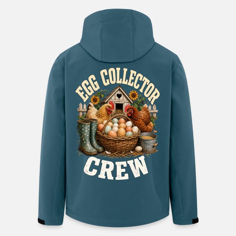 EGG COLLECTOR CREW - Recycelte Männer Softshell-Jacke von Stanley/Stella - Dunkles Petrol