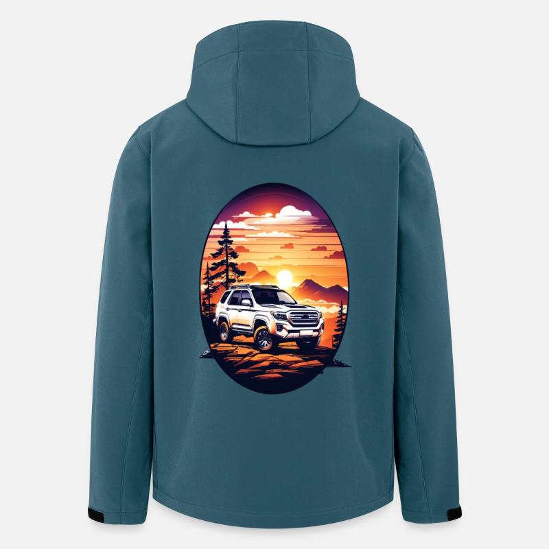 Geländewagen - Recycelte Männer Softshell-Jacke von Stanley/Stella - Dunkles Petrol