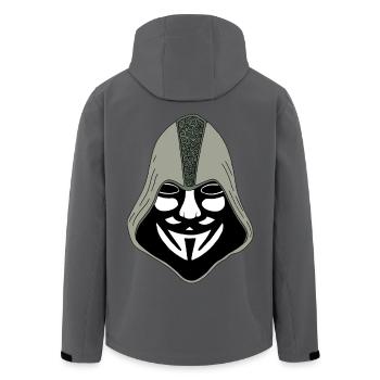 Anonymous - Men’s Recycled Softshell Jacket by Stanley/Stella - stargazer - Back - AI Model Male 185 light (185cm)