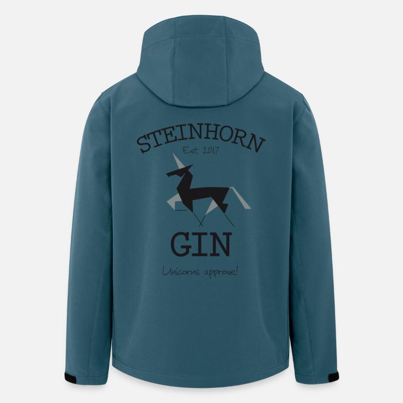 Steinhorn Gin - Est. 2017 - Recycelte Männer Softshell-Jacke von Stanley/Stella - Dunkles Petrol