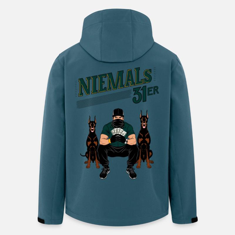 Niemals 31ER - Recycelte Männer Softshell-Jacke von Stanley/Stella - Dunkles Petrol