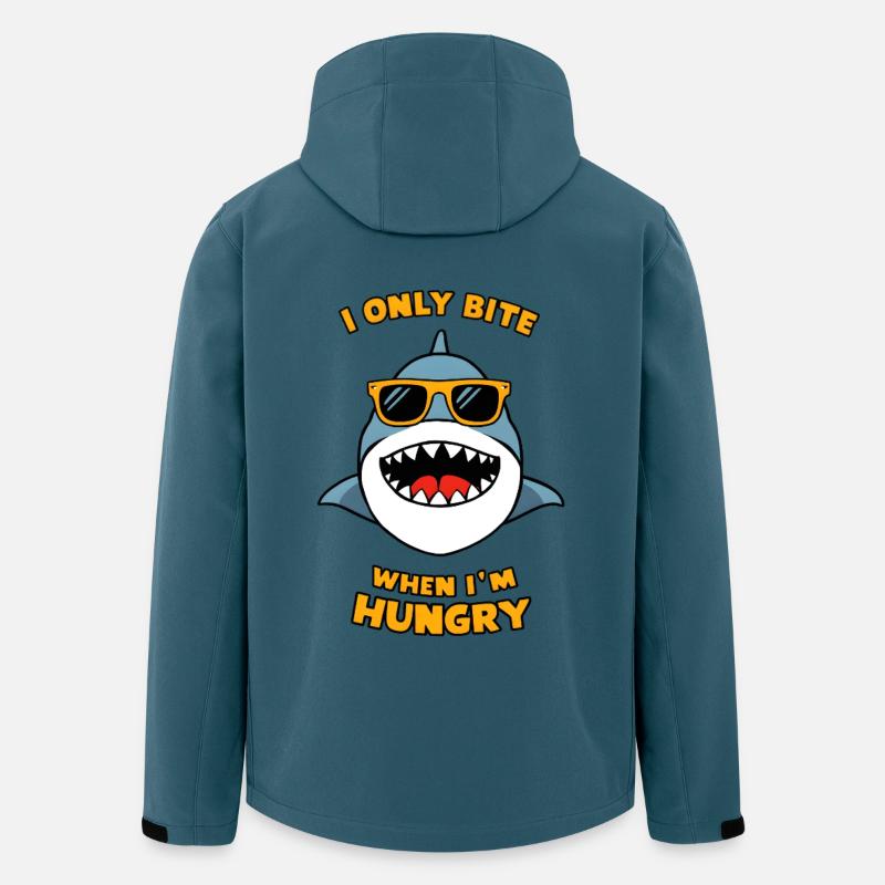 I Only Bite When I'm Hungry - Recycelte Männer Softshell-Jacke von Stanley/Stella - Dunkles Petrol