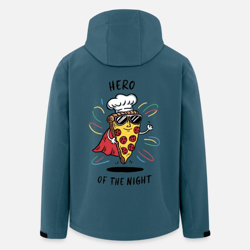 Leftover Pizza Hero - Recycelte Männer Softshell-Jacke von Stanley/Stella - Dunkles Petrol