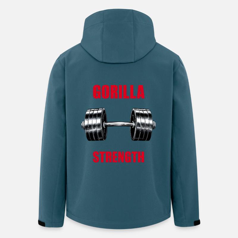 Gorilla Strength - Recycelte Männer Softshell-Jacke von Stanley/Stella - Dunkles Petrol