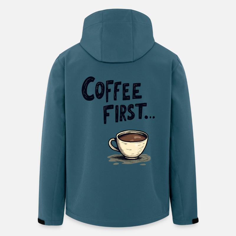 Coffee First - Men’s Recycled Softshell Jacket by Stanley/Stella - stargazer