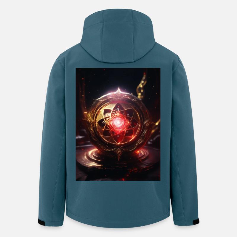 Wurzelchakra – Muladhara: Feuer der Erde - Recycelte Männer Softshell-Jacke von Stanley/Stella - Dunkles Petrol