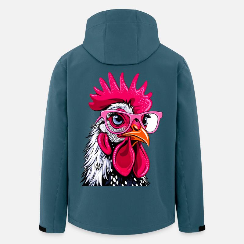 Huhn - Recycelte Männer Softshell-Jacke von Stanley/Stella - Dunkles Petrol