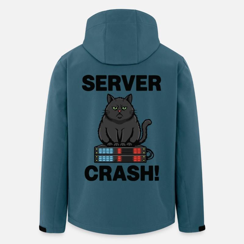 Serverabsturz Chat-Computer-Humor - Recycelte Männer Softshell-Jacke von Stanley/Stella - Dunkles Petrol