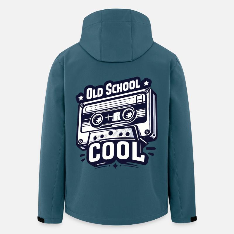 Retro Kassetten - Recycelte Männer Softshell-Jacke von Stanley/Stella - Dunkles Petrol