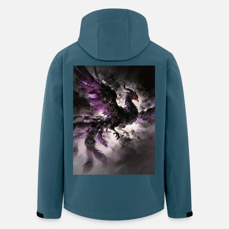 Der dunkle Phönix: Aufstieg der Dunkelheit - Recycelte Männer Softshell-Jacke von Stanley/Stella - Dunkles Petrol