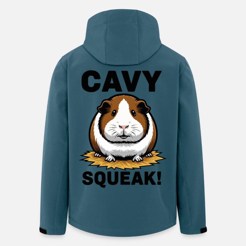 Cochon d'Inde Cavy Squeak Guinea Pig - Veste softshell homme en polyester recyclé Stanley/Stella - bleu pétrole foncé