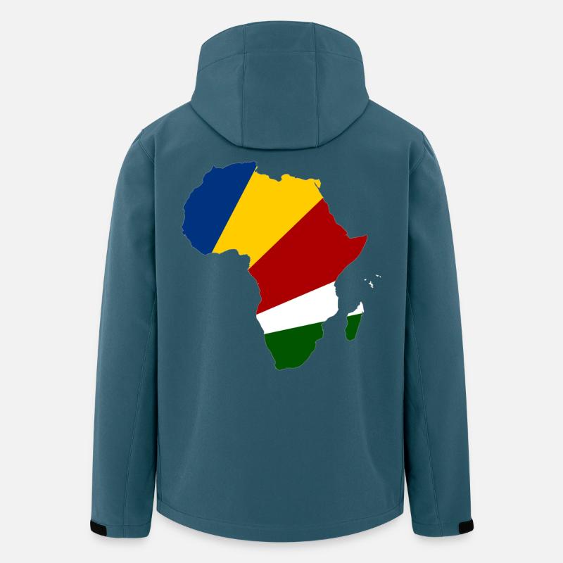 Seychellen_Flagge_Afrika - Recycelte Männer Softshell-Jacke von Stanley/Stella - Dunkles Petrol