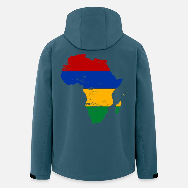 Mauritius Flag Africa - Men’s Recycled Softshell Jacket by Stanley/Stella - stargazer
