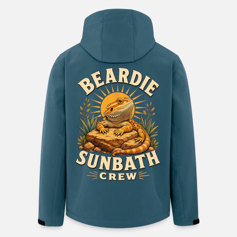 BEARDIE SUNBATH CREW - Recycelte Männer Softshell-Jacke von Stanley/Stella - Dunkles Petrol