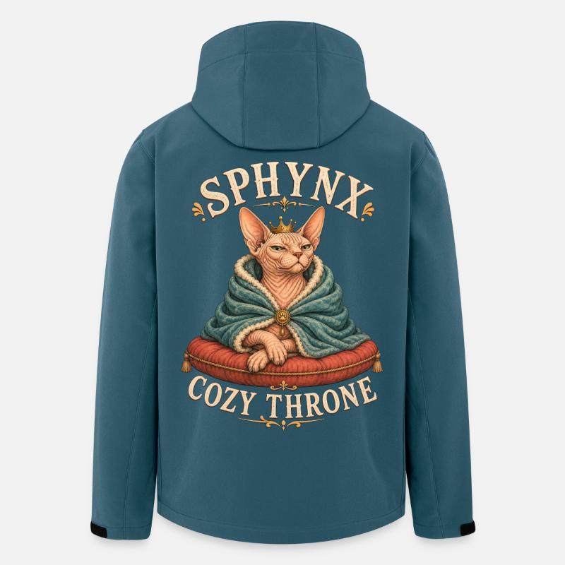 SPHYNX COZY THRONE Cat - Men’s Recycled Softshell Jacket by Stanley/Stella - stargazer