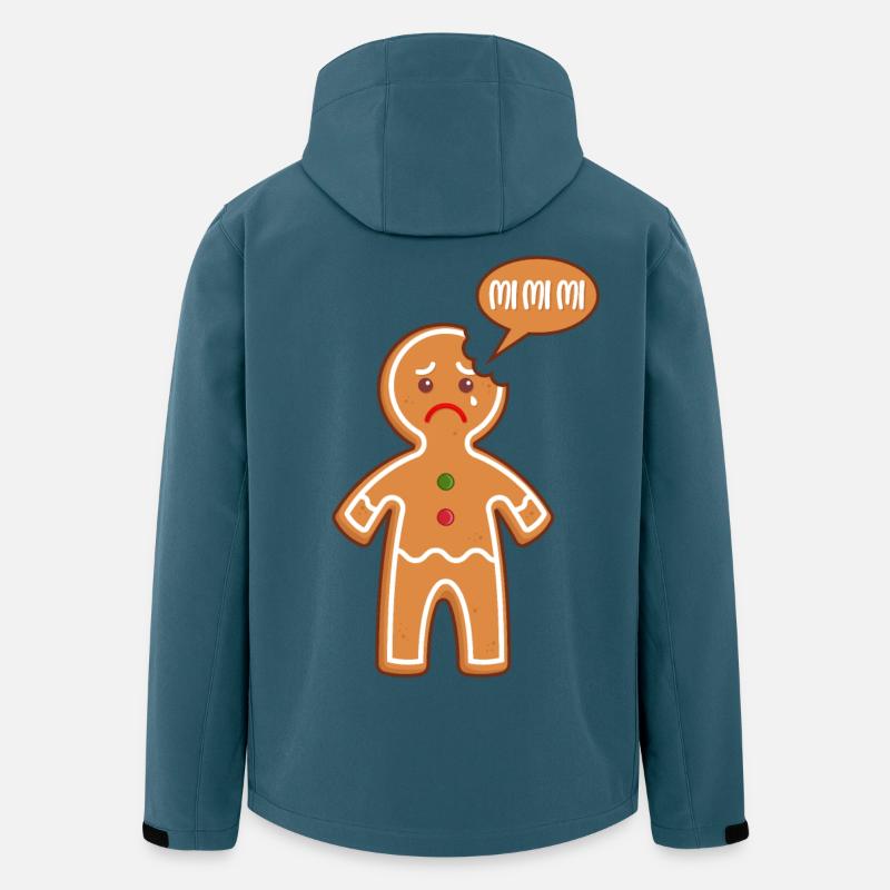 Lebkuchenmann Mimimi Mi Mi Mi Bäcker Gebäck Backen - Recycelte Männer Softshell-Jacke von Stanley/Stella - Dunkles Petrol