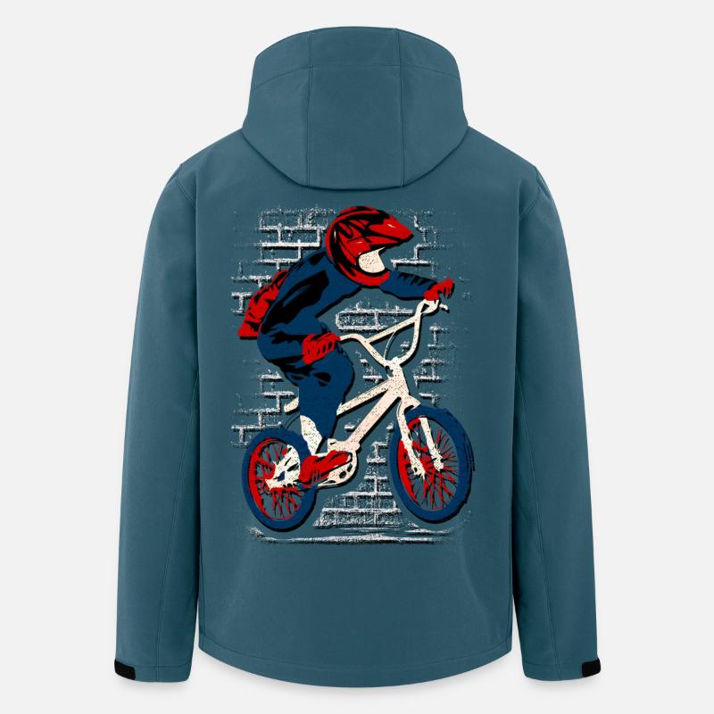 Cooles BMX Fahrrad | BMX Rad - Recycelte Männer Softshell-Jacke von Stanley/Stella - Dunkles Petrol
