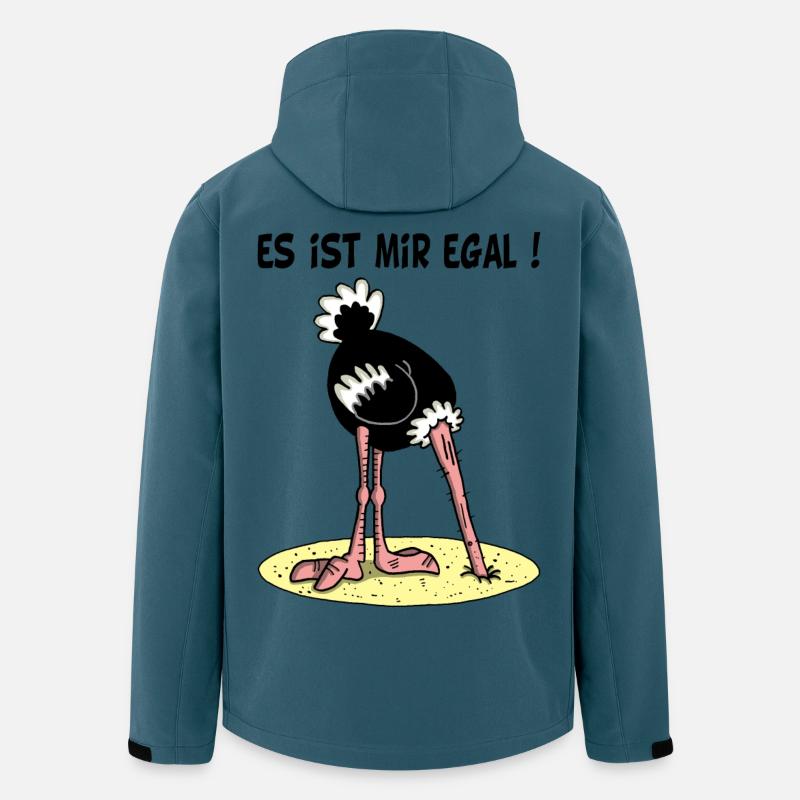 Es ist mir egal - Recycelte Männer Softshell-Jacke von Stanley/Stella - Dunkles Petrol