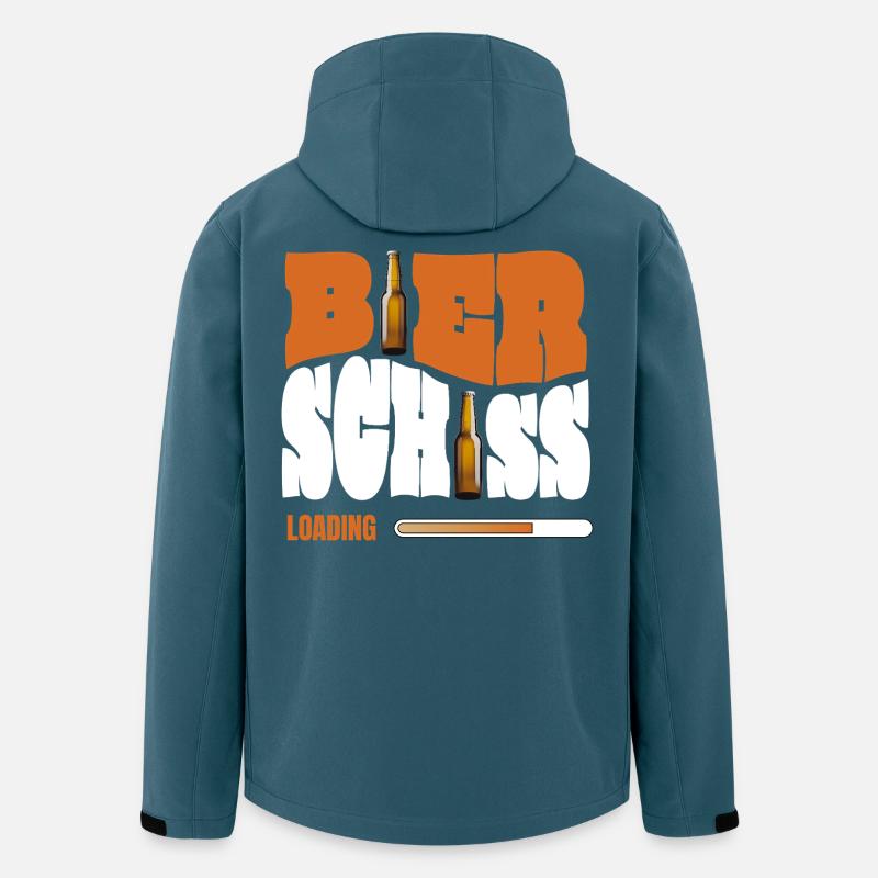 Bierschiss Loading - Recycelte Männer Softshell-Jacke von Stanley/Stella - Dunkles Petrol