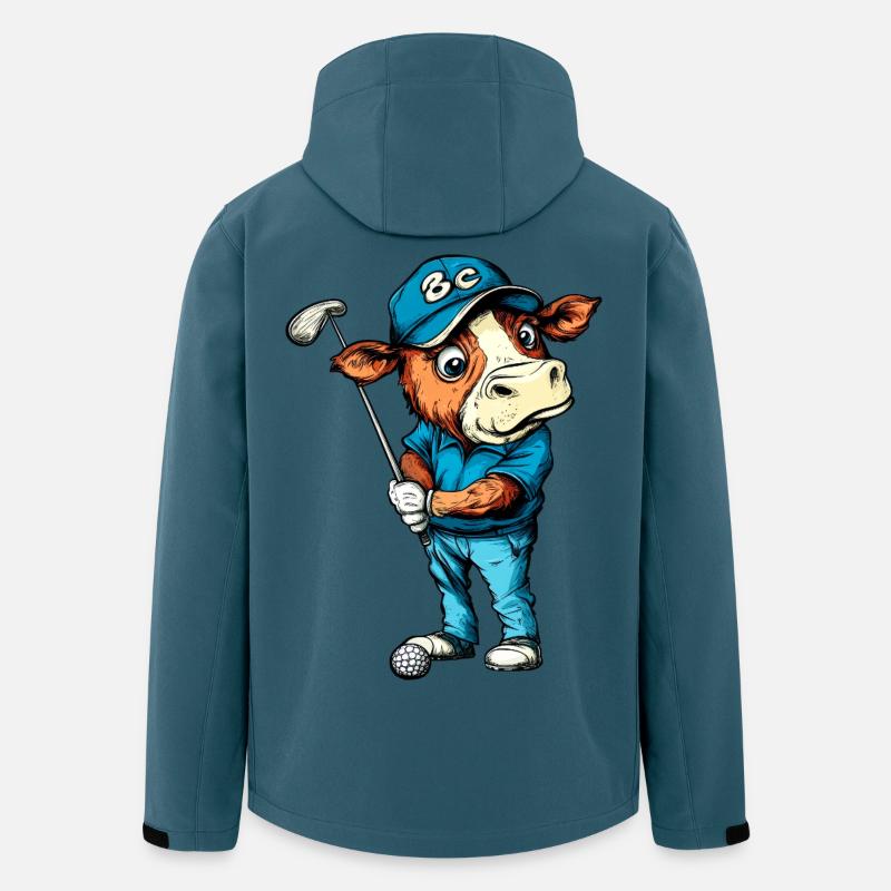 Ko-golf - Stanley/Stella Mænd Genanvendt Softshell-jakke Discoverer - mørk petrol