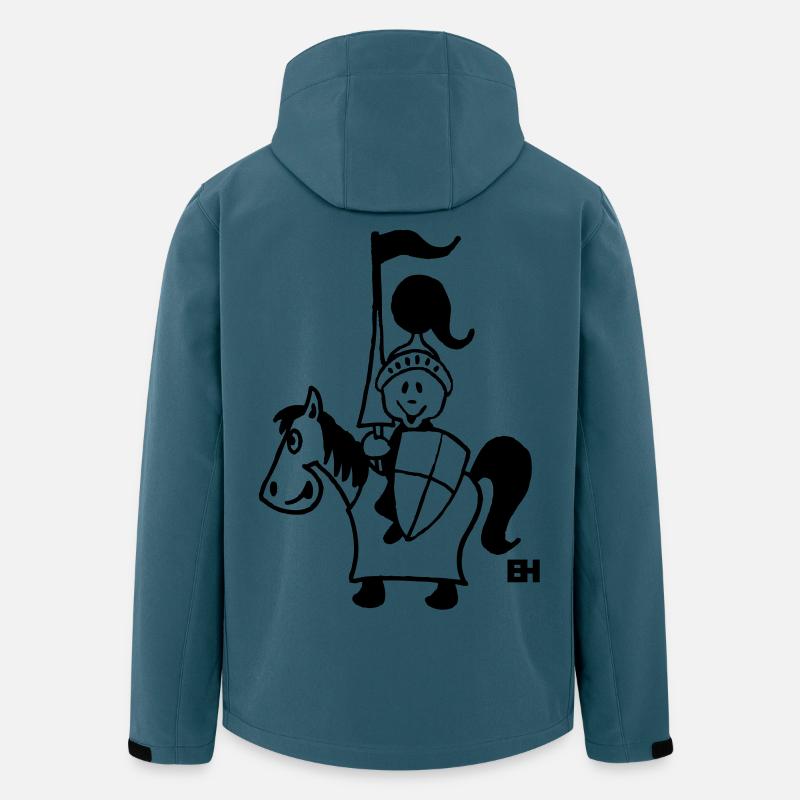 Ritter - Recycelte Männer Softshell-Jacke von Stanley/Stella - Dunkles Petrol