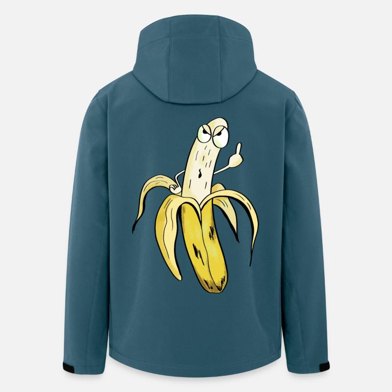 Alles Banane - Obst Comic - Recycelte Männer Softshell-Jacke von Stanley/Stella - Dunkles Petrol