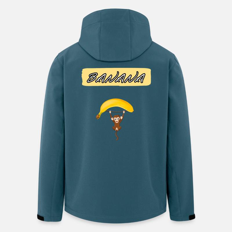 banana ape - Recycelte Männer Softshell-Jacke von Stanley/Stella - Dunkles Petrol