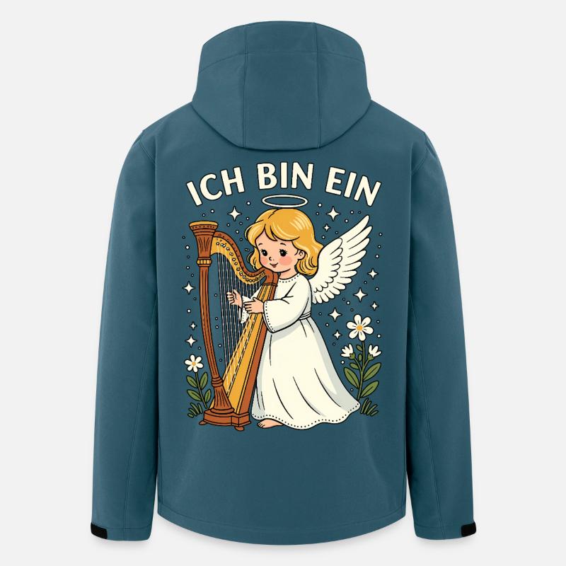 Engel Harfe Fasching Karneval Mädchen Kostüm  - Recycelte Männer Softshell-Jacke von Stanley/Stella - Dunkles Petrol
