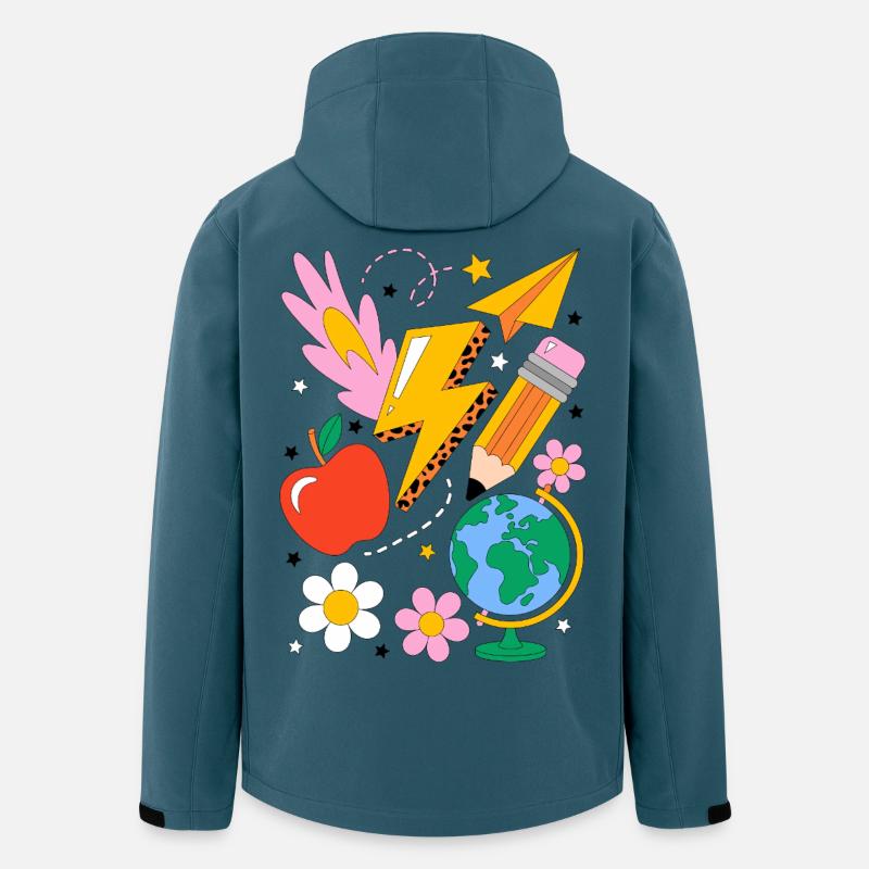 Schule Einschulung - Recycelte Männer Softshell-Jacke von Stanley/Stella - Dunkles Petrol