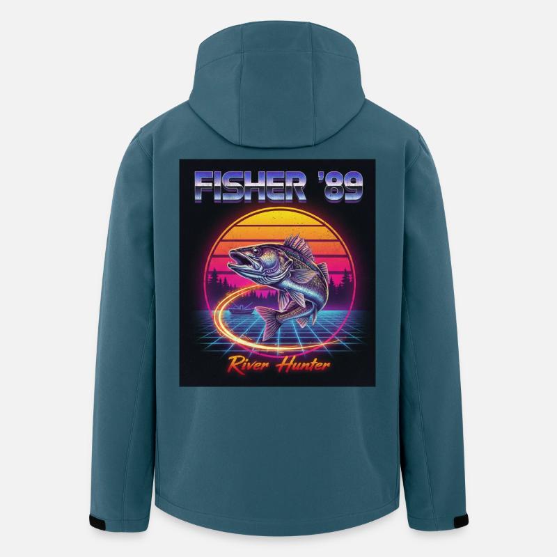 River Hunter - Veste softshell homme en polyester recyclé Stanley/Stella - bleu pétrole foncé