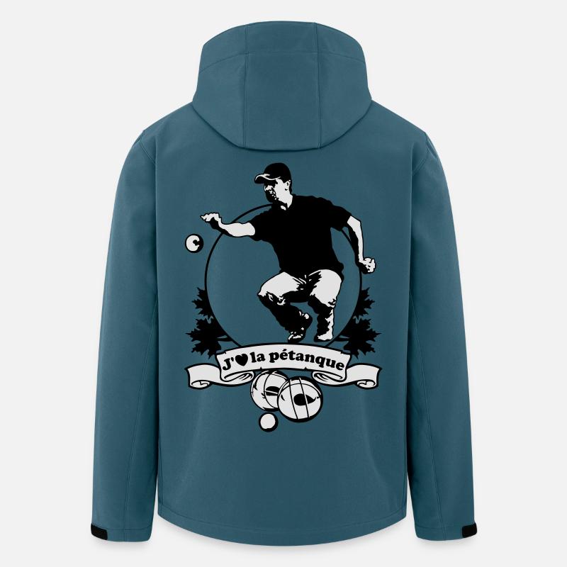 Blason Ich liebe flex Schalen - Recycelte Männer Softshell-Jacke von Stanley/Stella - Dunkles Petrol