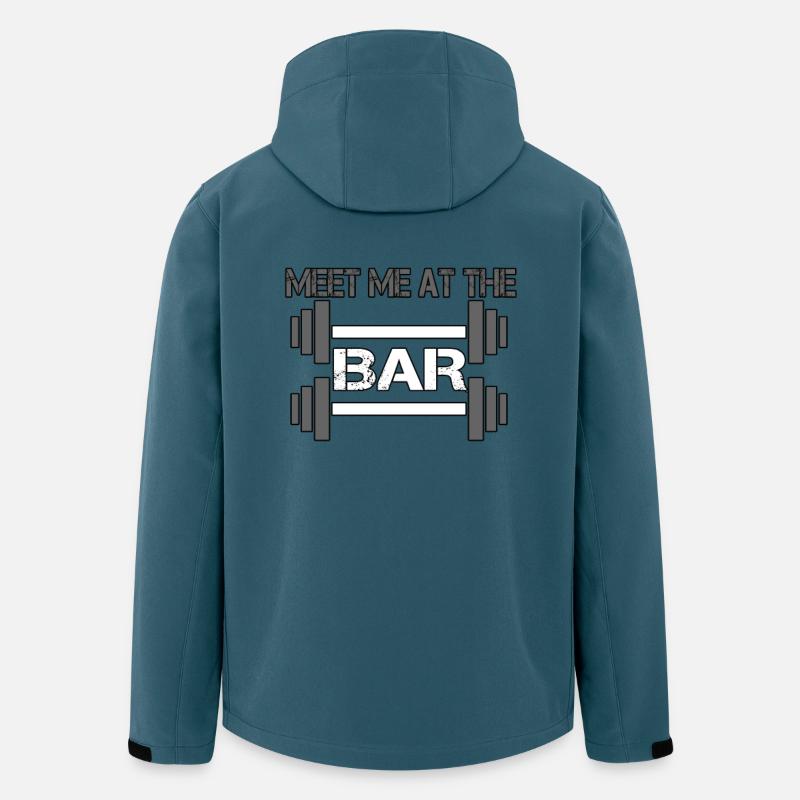 Treffen Sie mich an der Bar - Recycelte Männer Softshell-Jacke von Stanley/Stella - Dunkles Petrol