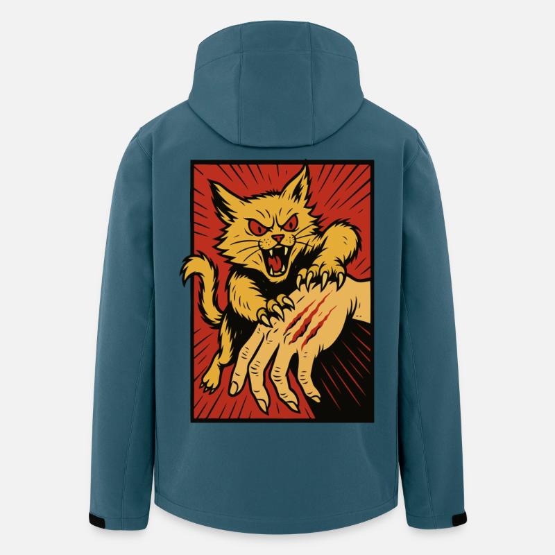 Crimson Claw Cat Assault - Men’s Recycled Softshell Jacket by Stanley/Stella - stargazer