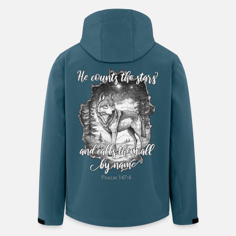 Wolf Christlich - Recycelte Männer Softshell-Jacke von Stanley/Stella - Dunkles Petrol