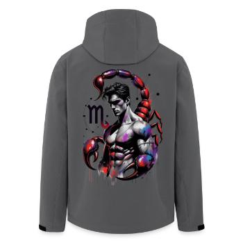 Scorpion_Astro_Homme - Men’s Recycled Softshell Jacket by Stanley/Stella - stargazer - Back - AI Model Male 185 light (185cm)