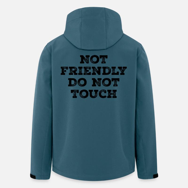 Not friendly do not touch - Men’s Recycled Softshell Jacket by Stanley/Stella - stargazer