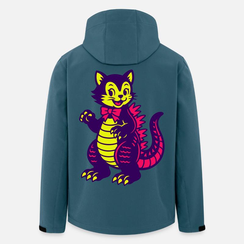 Katzenmonster supersüß - Recycelte Männer Softshell-Jacke von Stanley/Stella - Dunkles Petrol