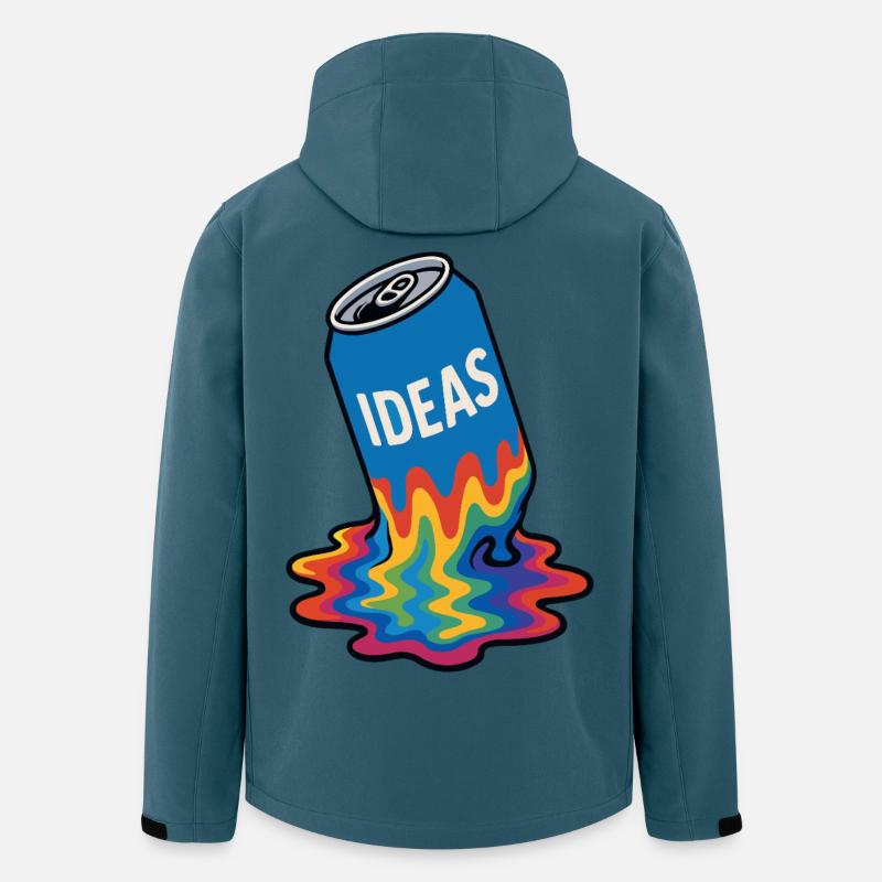 Ideen Schmelzende Regenbogendose - Recycelte Männer Softshell-Jacke von Stanley/Stella - Dunkles Petrol