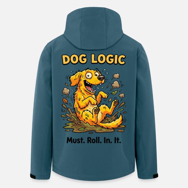 Dog Logic Mud Fun - Men’s Recycled Softshell Jacket Discoverer by Stanley/Stella - stargazer