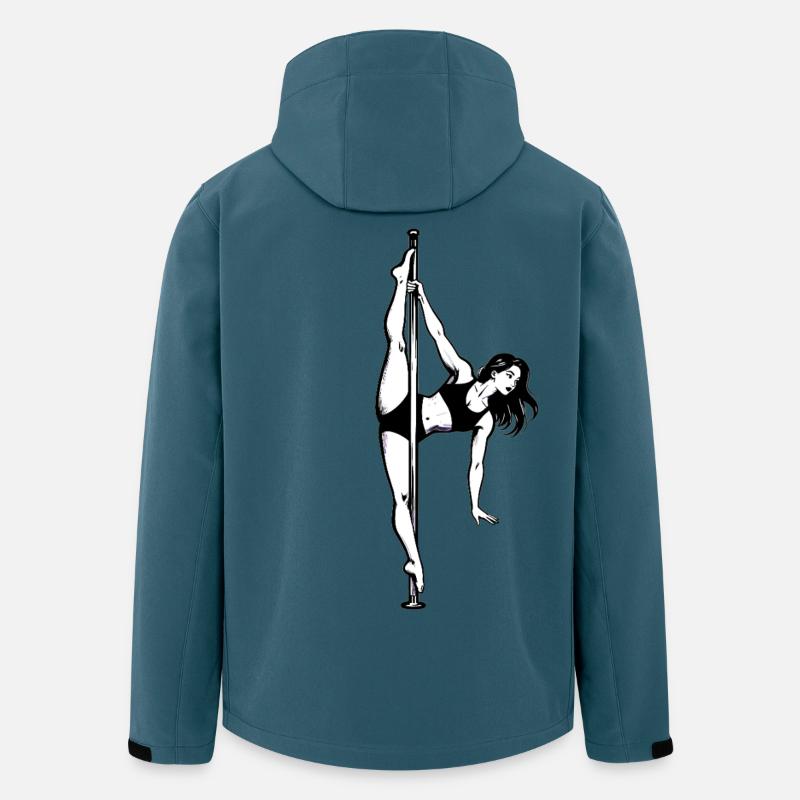 Pole Dance Poledancerin edel akrobatisch Geschenk - Recycelte Männer Softshell-Jacke von Stanley/Stella - Dunkles Petrol
