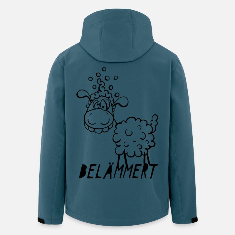 Schaf ist Belämmert - Recycelte Männer Softshell-Jacke von Stanley/Stella - Dunkles Petrol