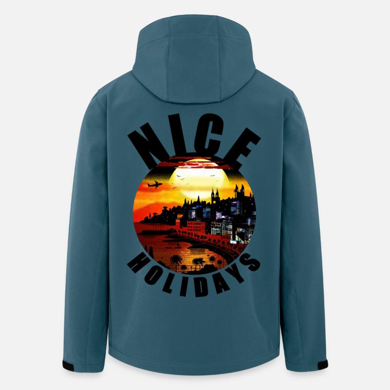 NICE - Veste softshell homme en polyester recyclé Stanley/Stella - bleu pétrole foncé