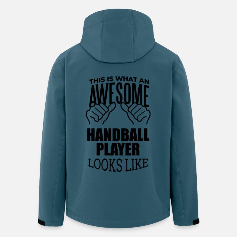 Handball - Recycelte Männer Softshell-Jacke von Stanley/Stella - Dunkles Petrol